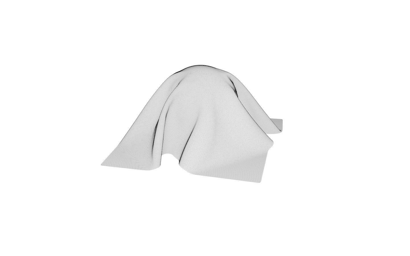 Cloth on the ball Free 3D model_10