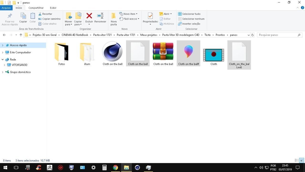 Cloth on the ball Free 3D model_14