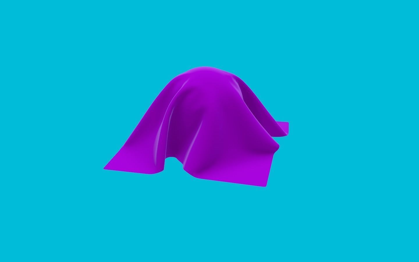 Cloth on the ball Free 3D model_7