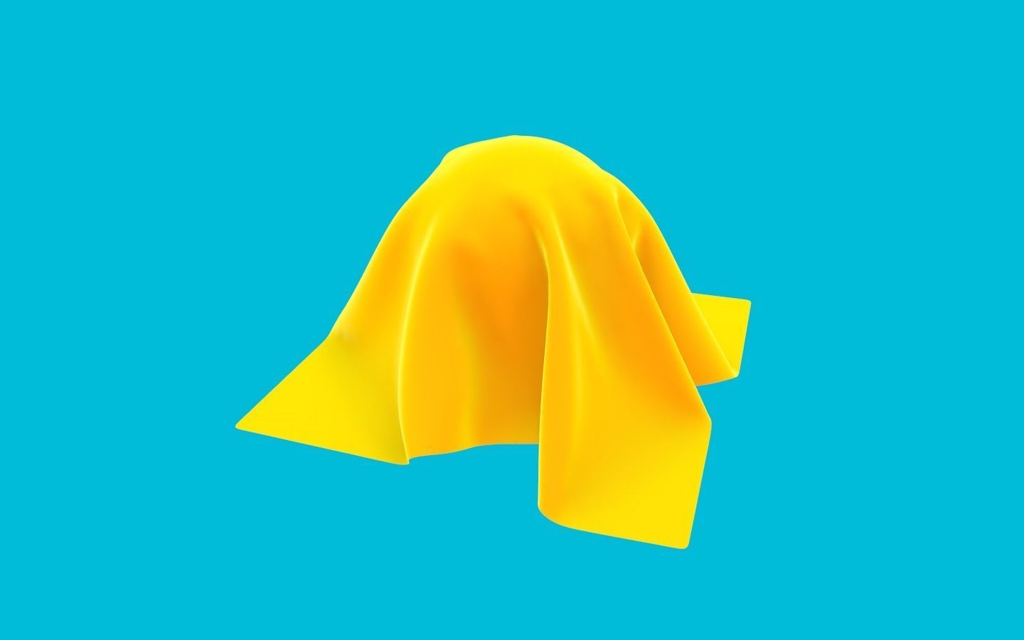 Cloth on the ball Free 3D model_6