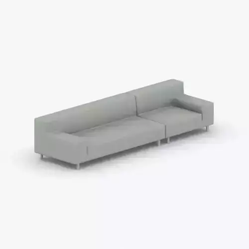 1209 - Sofa Low-poly 3D model