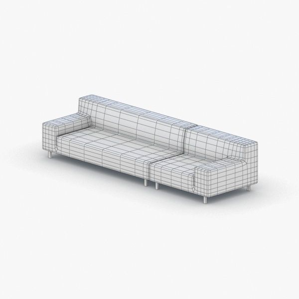 1209 - Sofa Low-poly 3D model_1