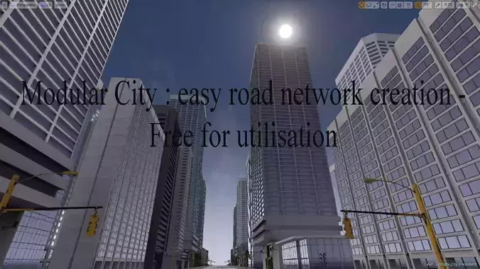 road network creator Free low-poly 3D model