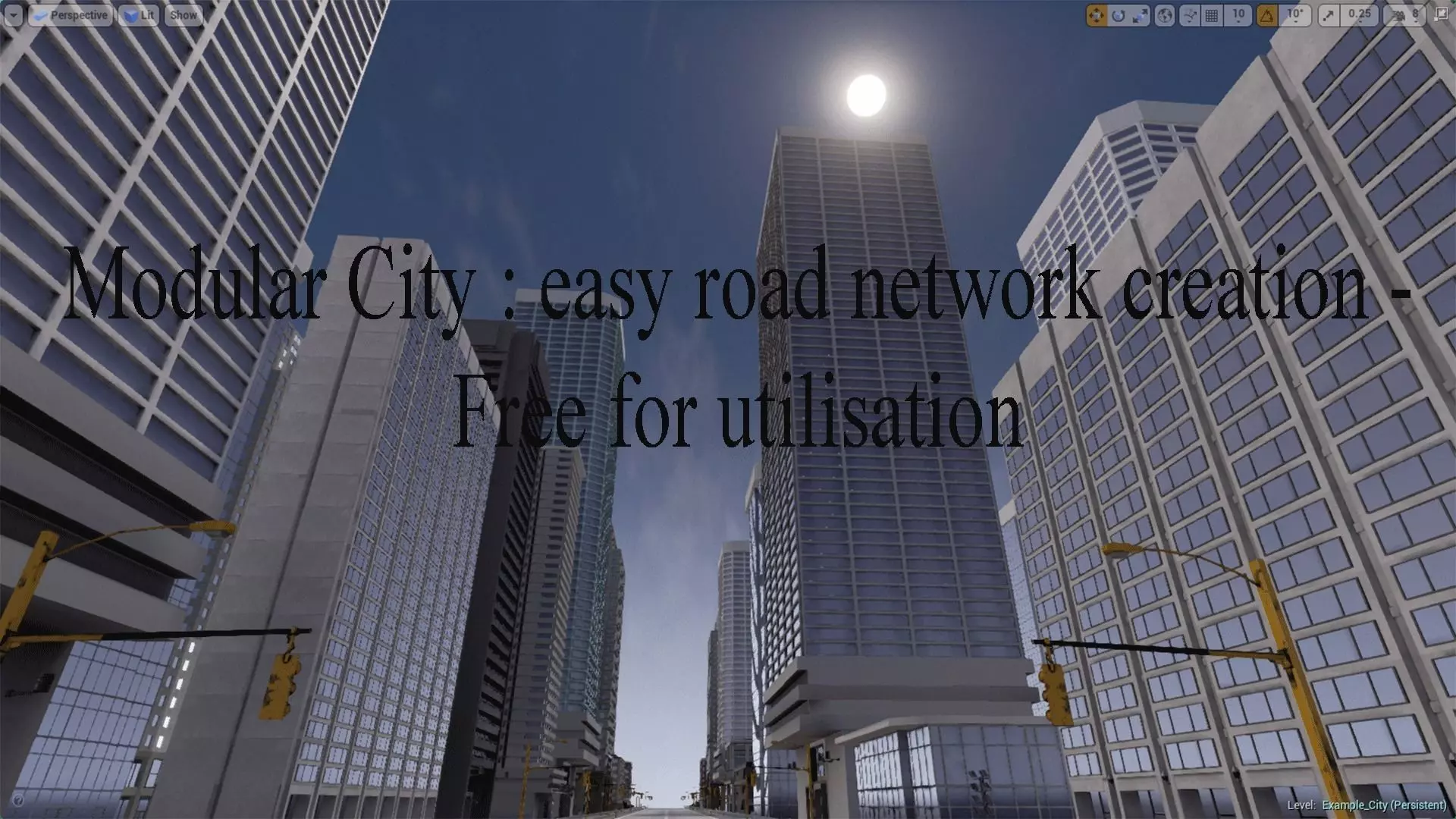 road network creator Free low-poly 3D model_0