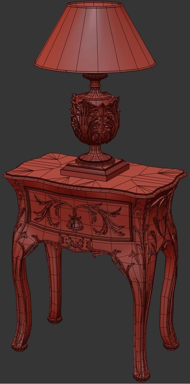 Nightstand Roberto Giovannini Lamp Roberto Giovannini 3D model_4