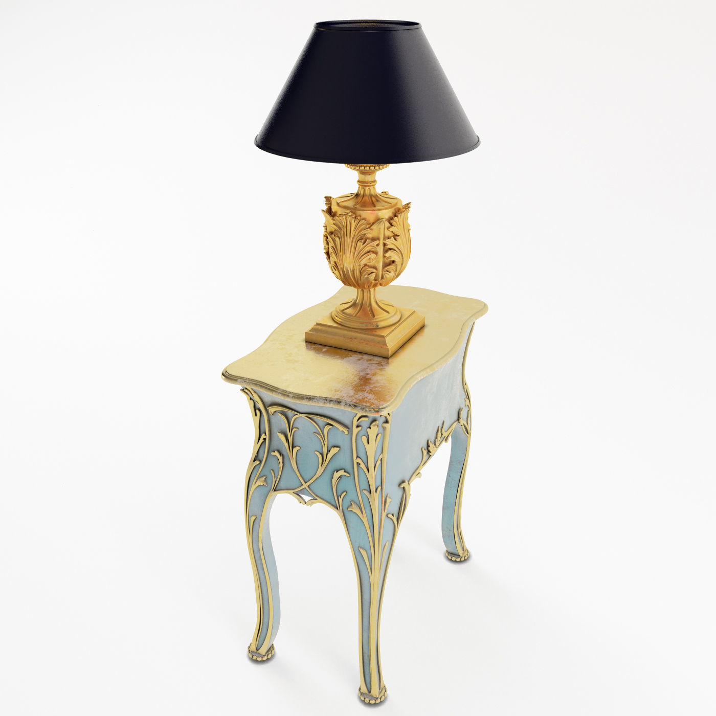 Nightstand Roberto Giovannini Lamp Roberto Giovannini 3D model_2
