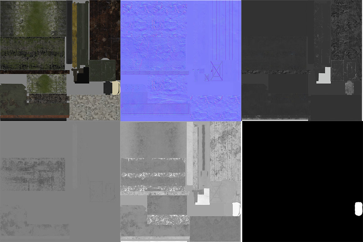 Subway tunnel C Low-poly 3D model_10