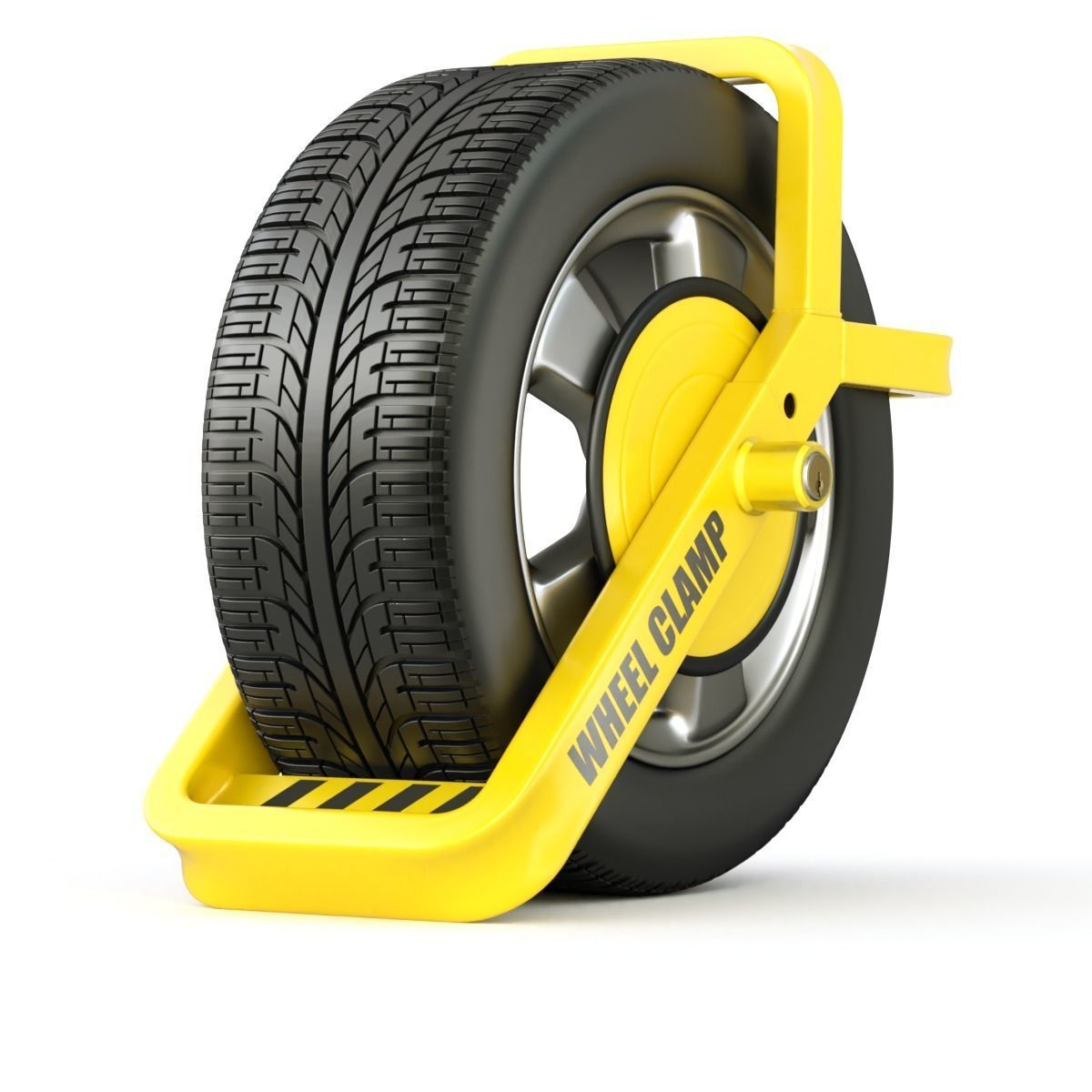 3D Wheel Clamp CGTrader