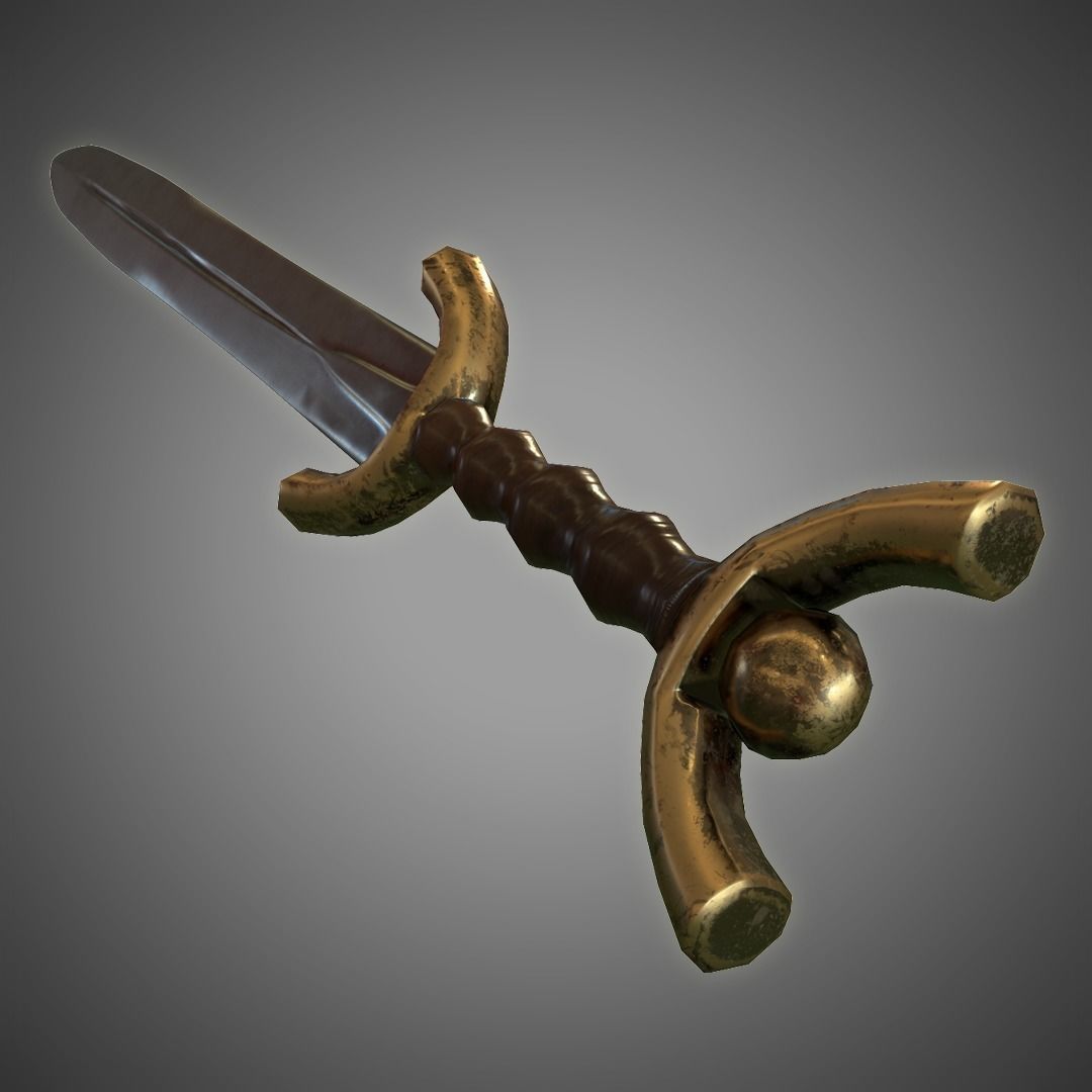 Celtic Sword Low-poly  3D model