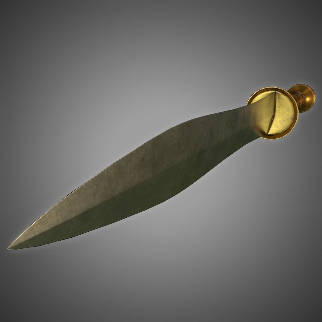 Gladiator Dolch Low-poly 3D model_2