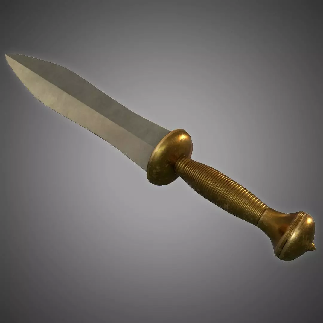 Gladiator Dolch Low-poly 3D model_0