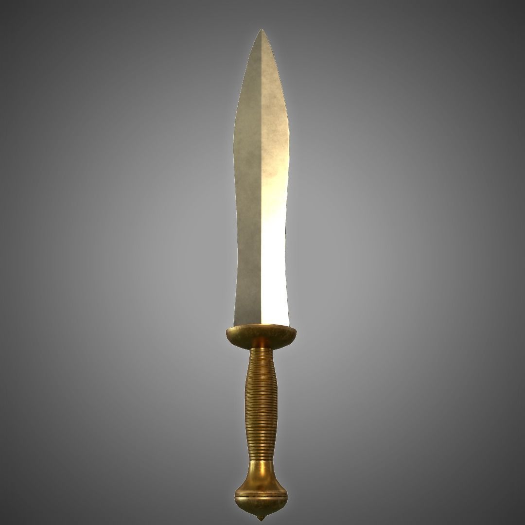 Gladiator Dolch Low-poly 3D model_1