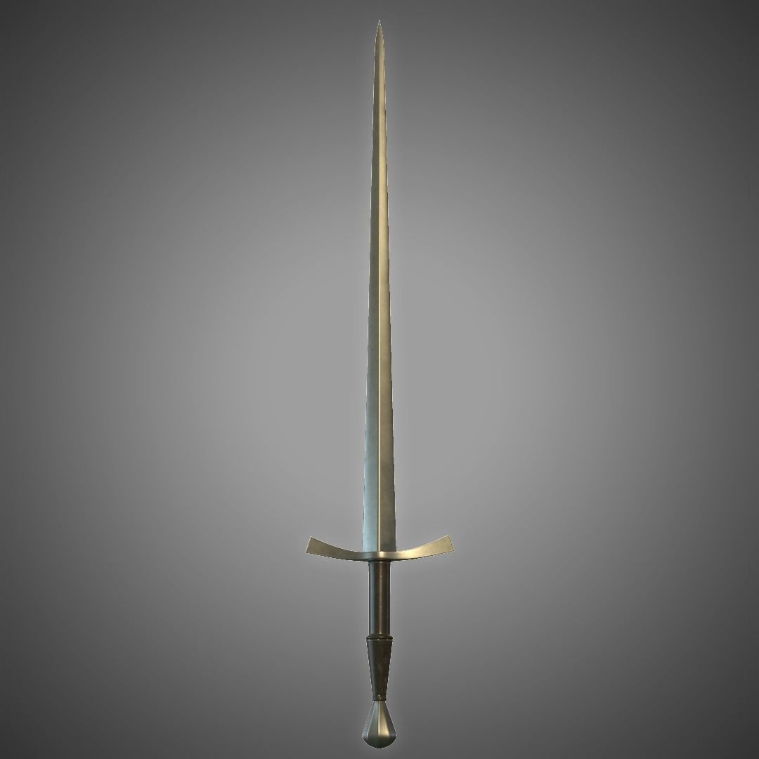 Ringeck Sword Low-poly 3D model_1