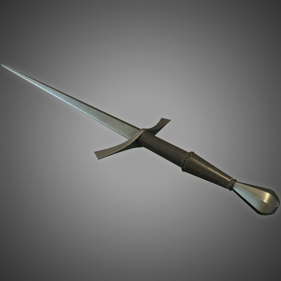Ringeck Sword Low-poly 3D model_2