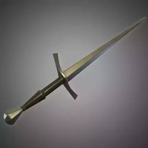Ringeck Sword Low-poly 3D model