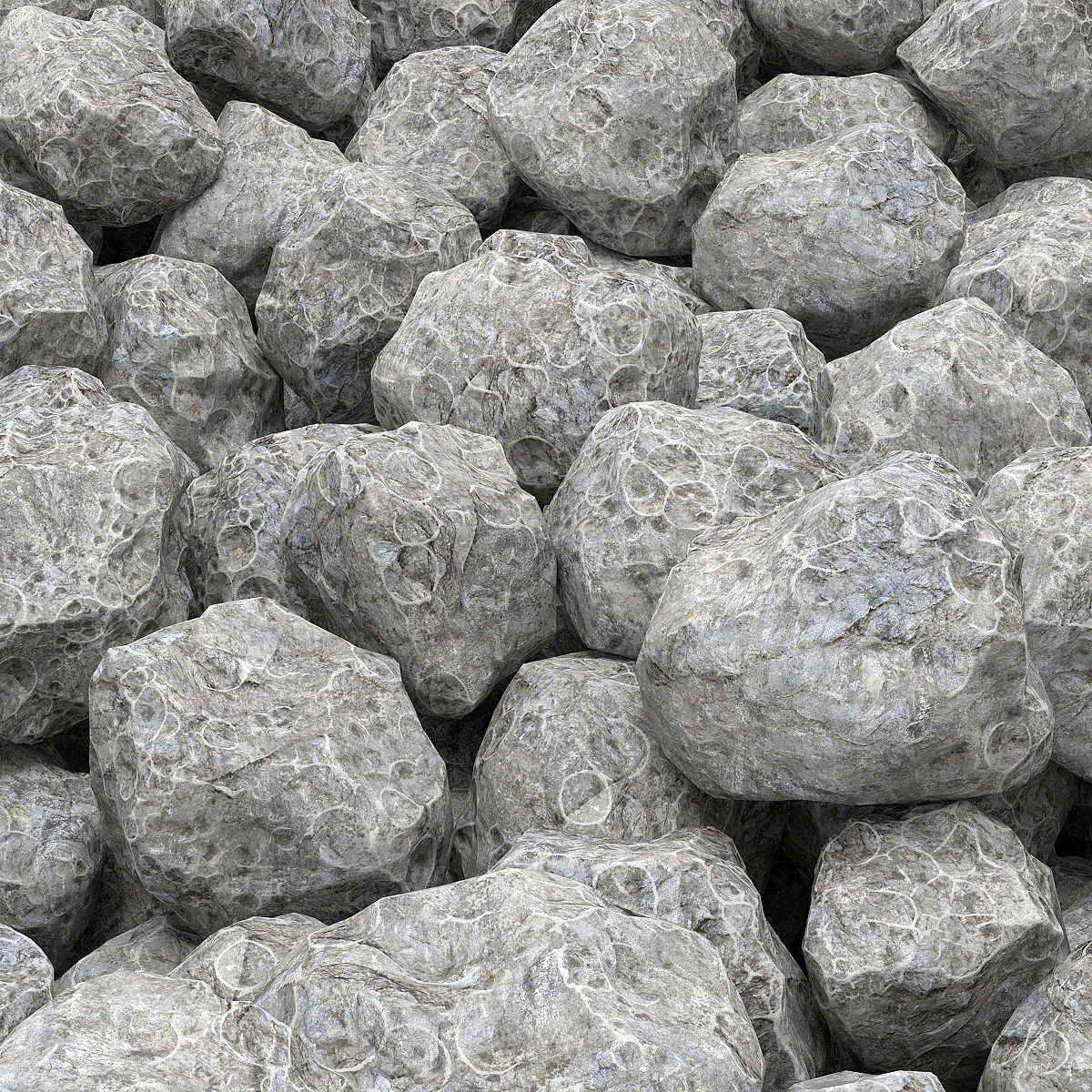 Stone rock collection n9 3D model_5