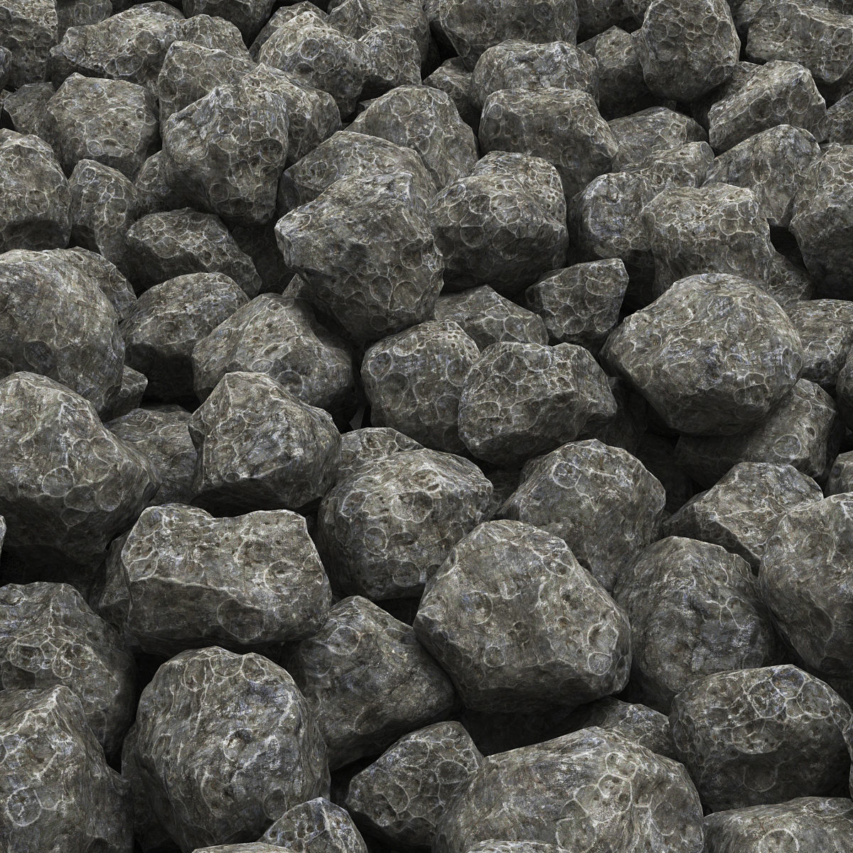 Stone rock collection n9 3D model_1