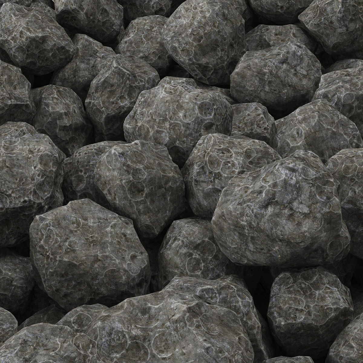 Stone rock collection n9 3D model_4