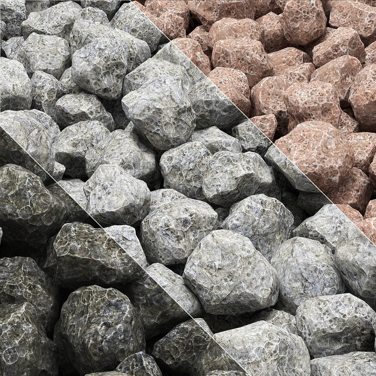 Stone rock collection n9