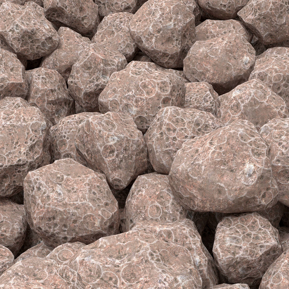 Stone rock collection n9 3D model_6