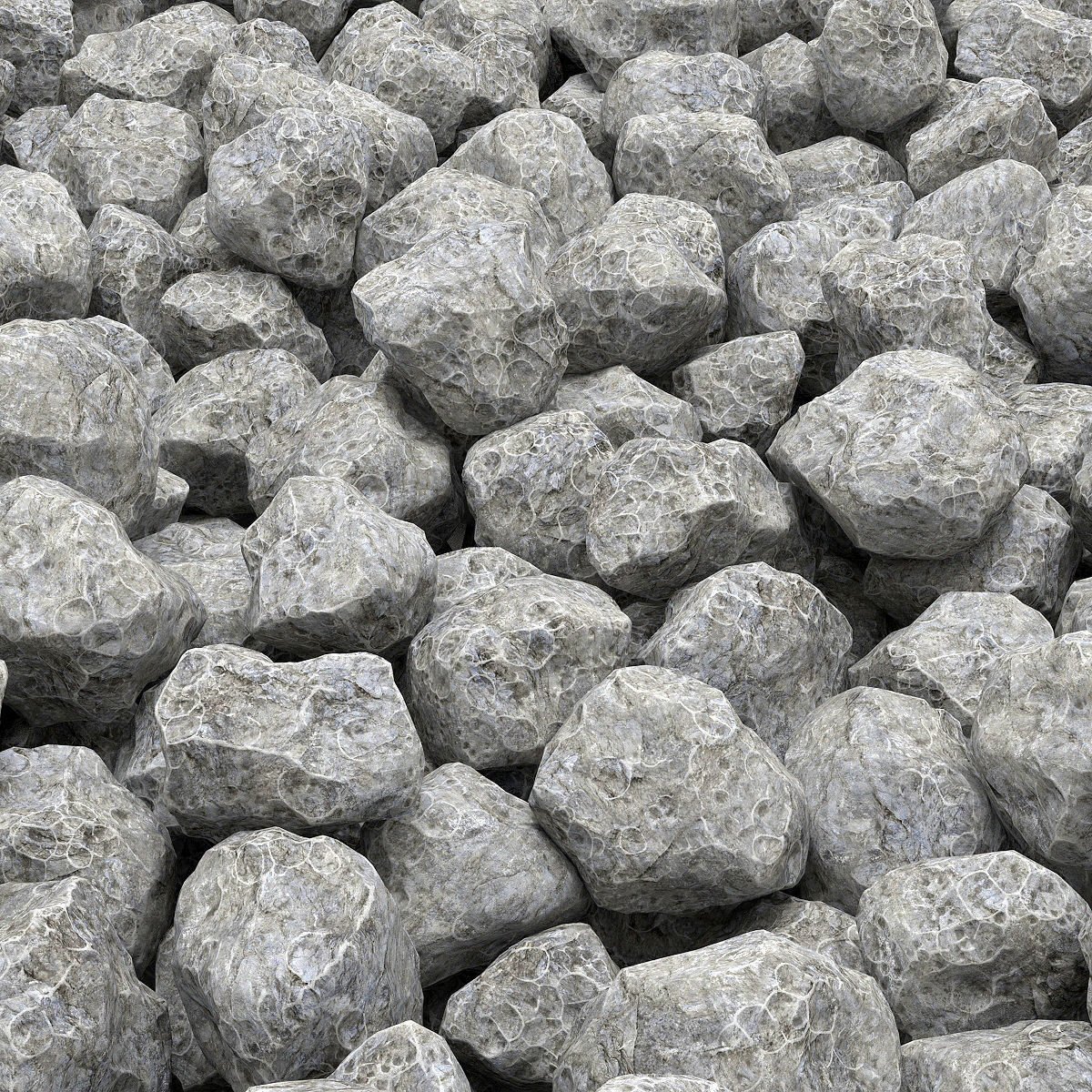 Stone rock collection n9 3D model_2