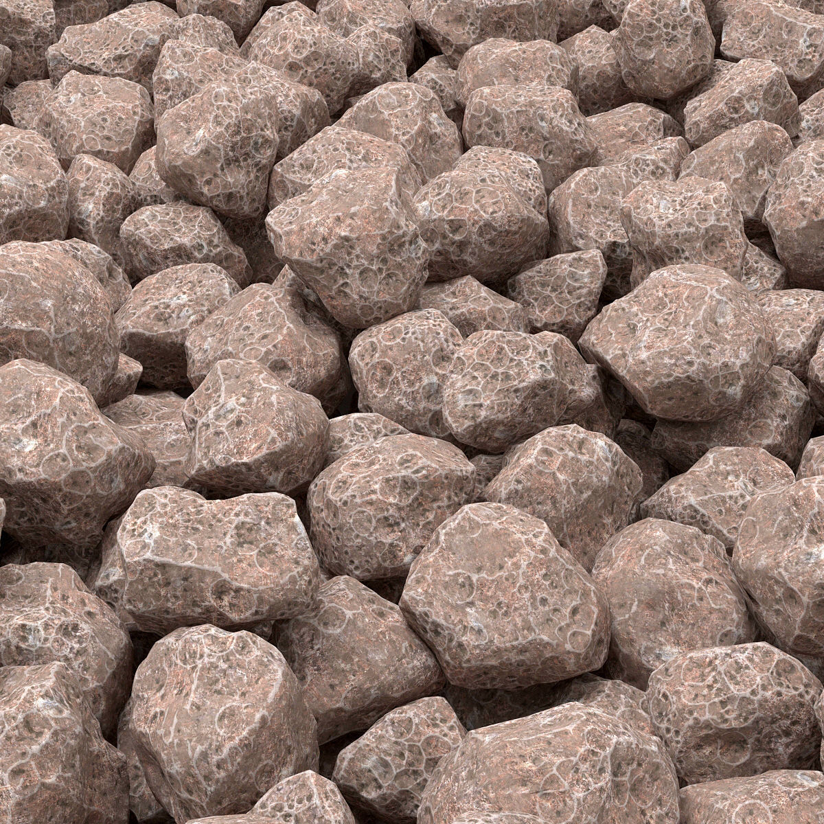 Stone rock collection n9 3D model_3