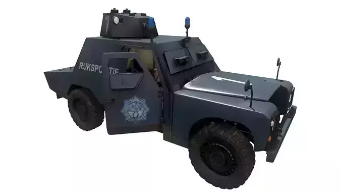 Shorland Mark1 Armoured Car Low-poly 3D model