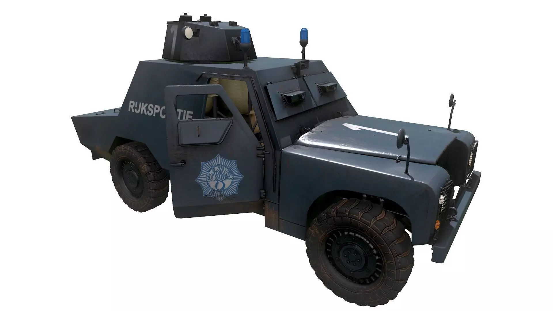 Shorland Mark1 Armoured Car Low-poly 3D model_0
