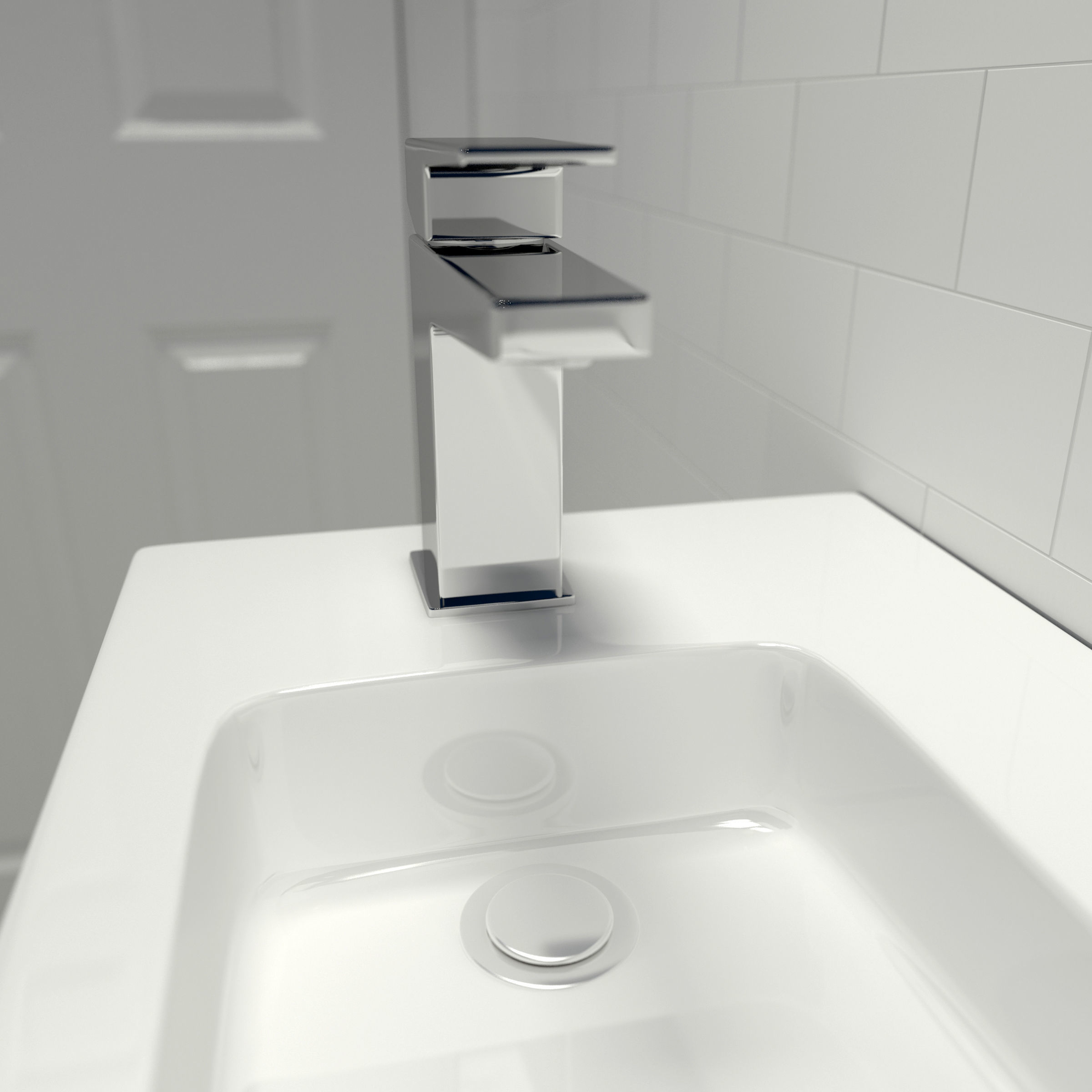 Bathroom-003 Powder Room 3D model_3