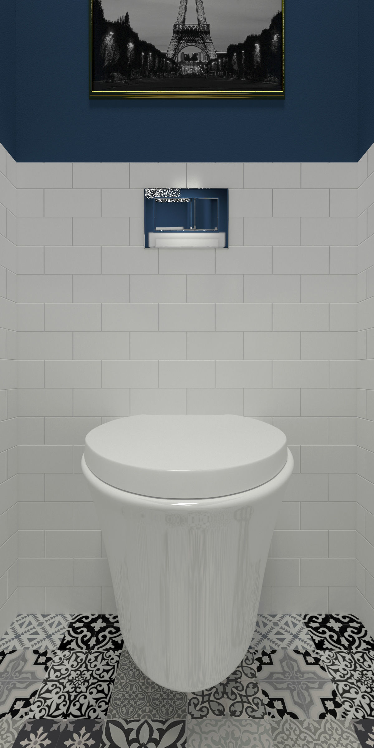 Bathroom-003 Powder Room 3D model_6