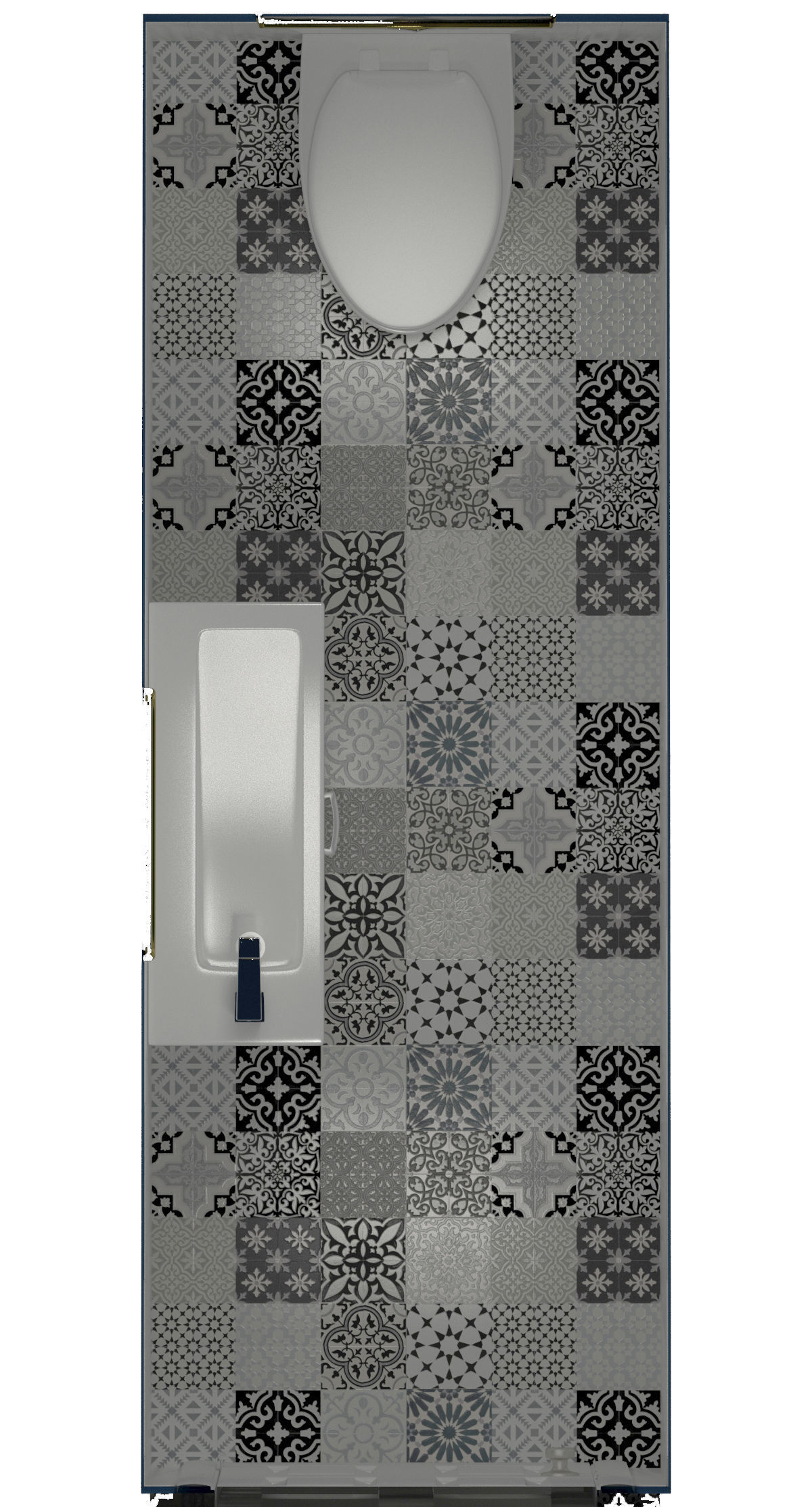 Bathroom-003 Powder Room 3D model_7