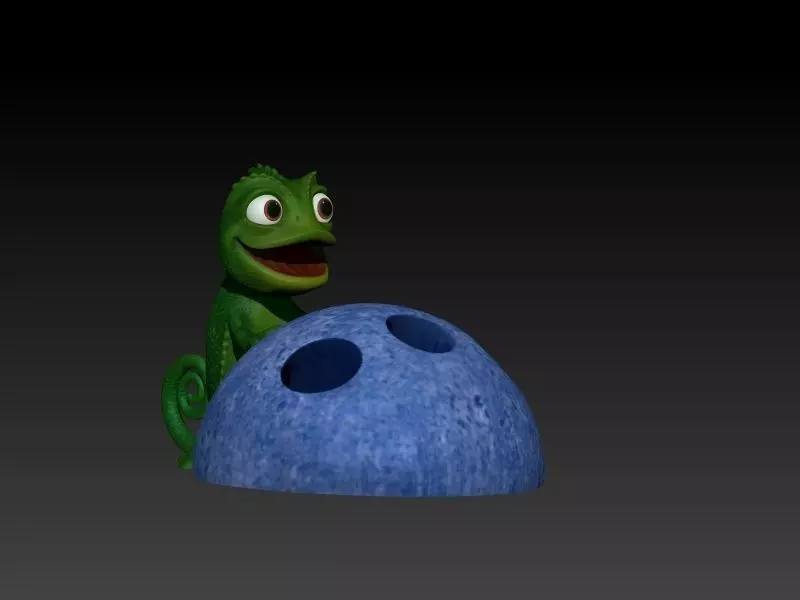 Chameleon Pen holder 3D print model_0