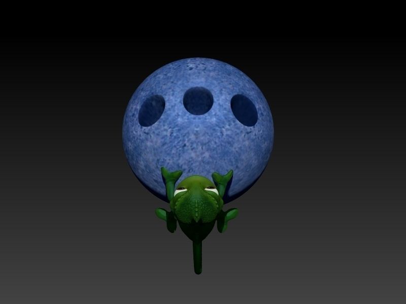 Chameleon Pen holder 3D print model_1