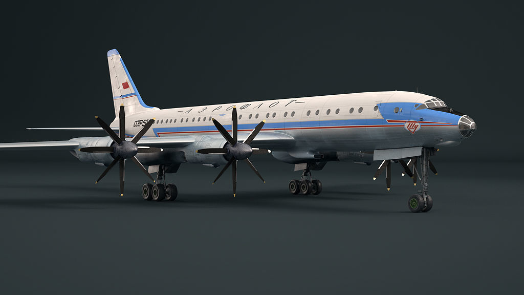 Tupolev Tu-114 3D model_4