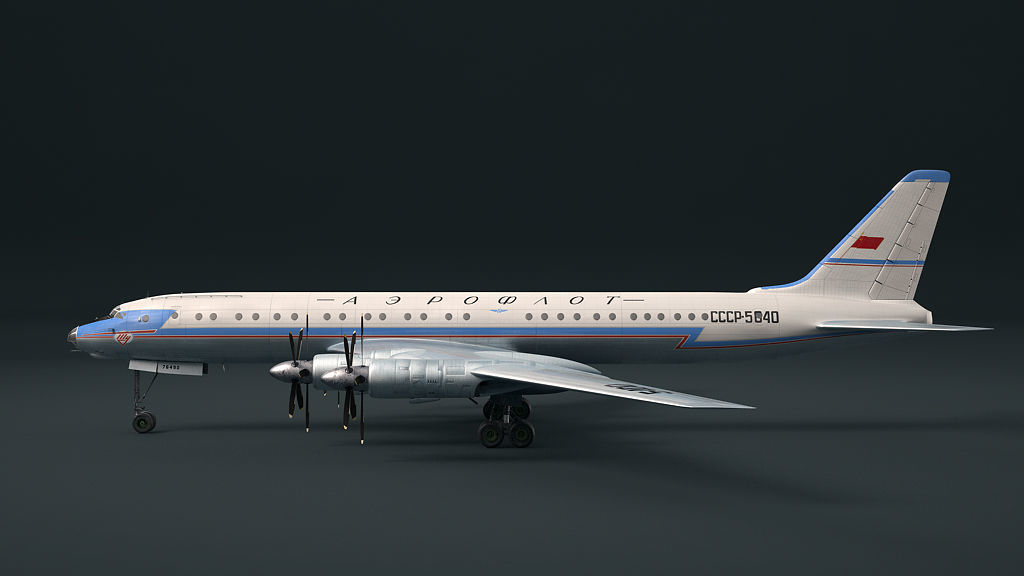 Tupolev Tu-114 3D model_2