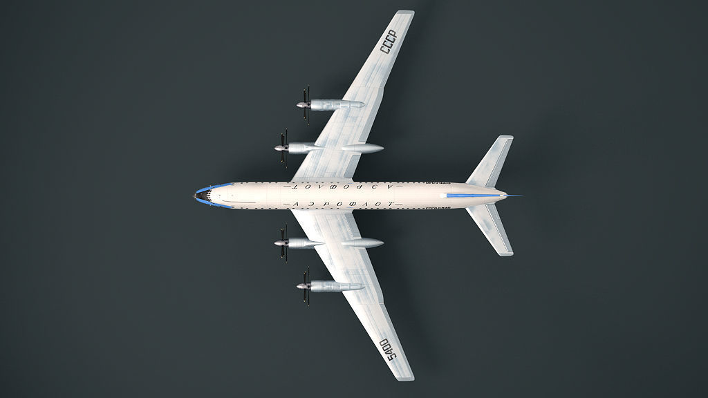 Tupolev Tu-114 3D model_3