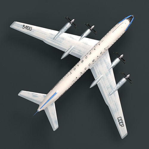Tupolev Tu-114 3D model