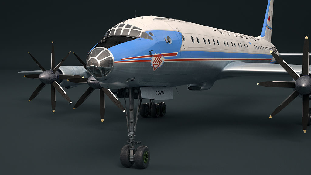 Tupolev Tu-114 3D model_5