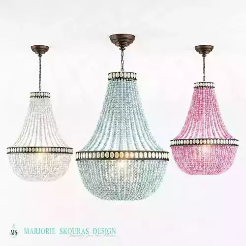 Bead Chandelier Free 3D model