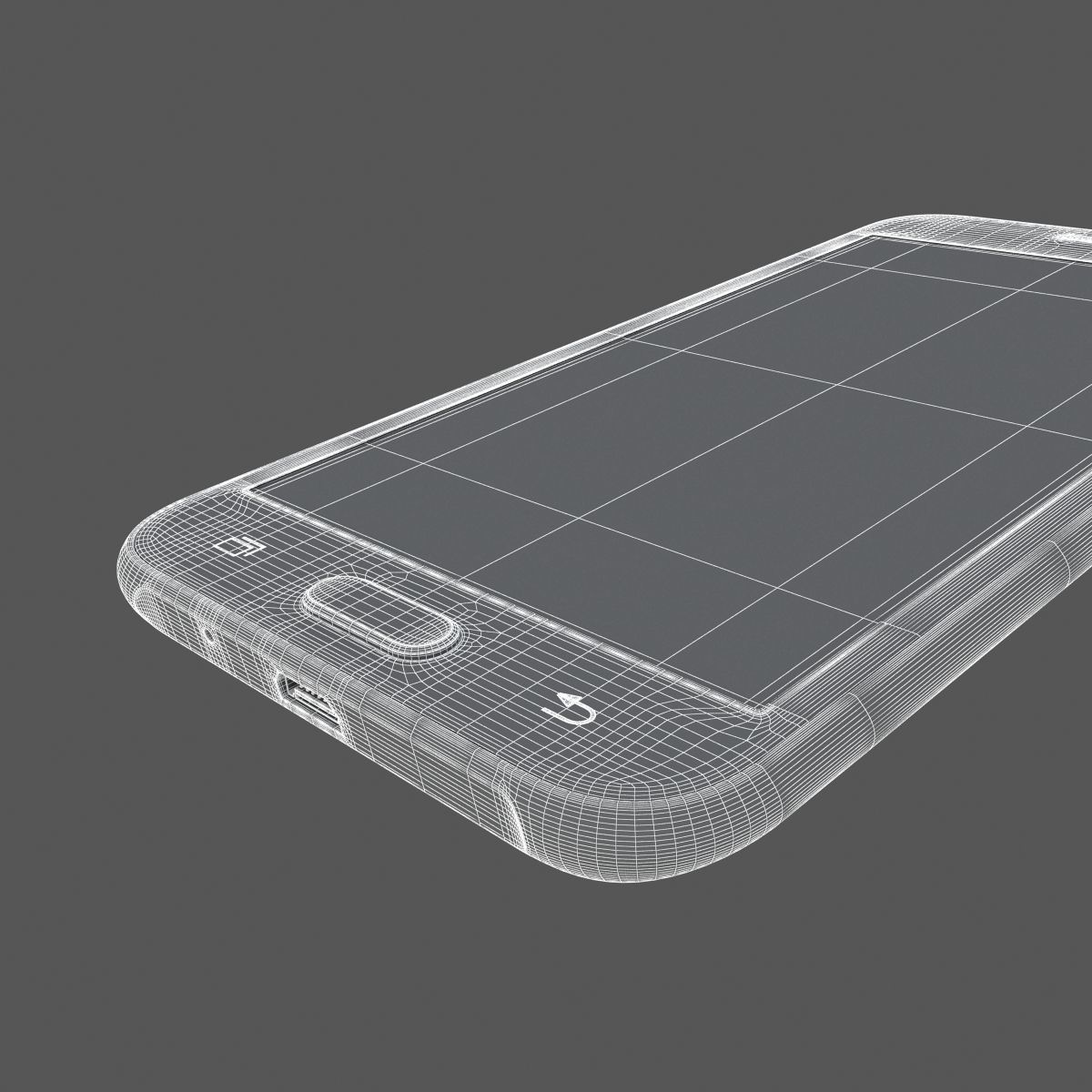 Samsung Galaxy J2 2017 Gold 3D model_24