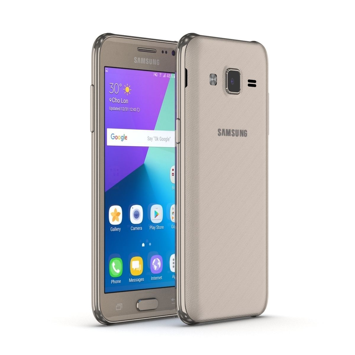 Samsung Galaxy J2 2017 Gold 3D model_8