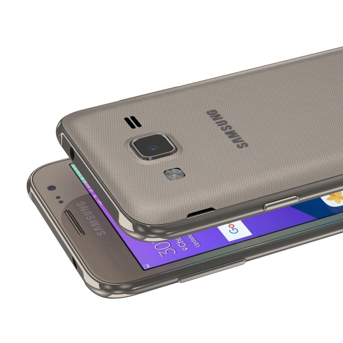 Samsung Galaxy J2 2017 Gold 3D model_3