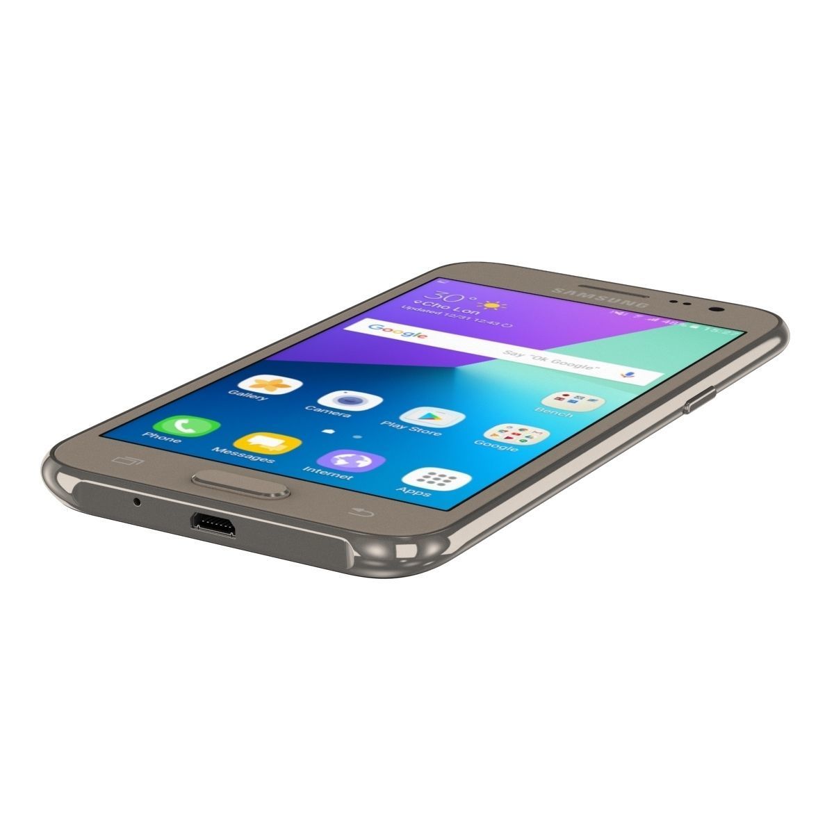 Samsung Galaxy J2 2017 Gold 3D model_5