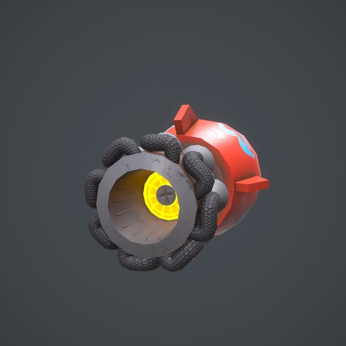 Rocket 3d model ship Low-poly 3D model_14