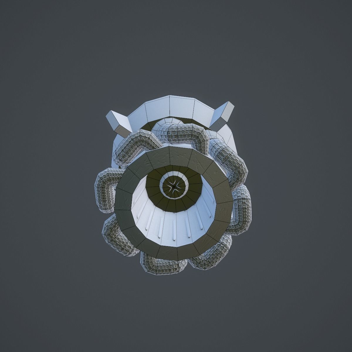 Rocket 3d model ship Low-poly 3D model_6