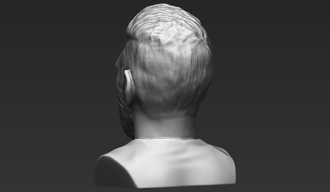 Lionel Messi bust ready for full color 3D printing 3D print model_23