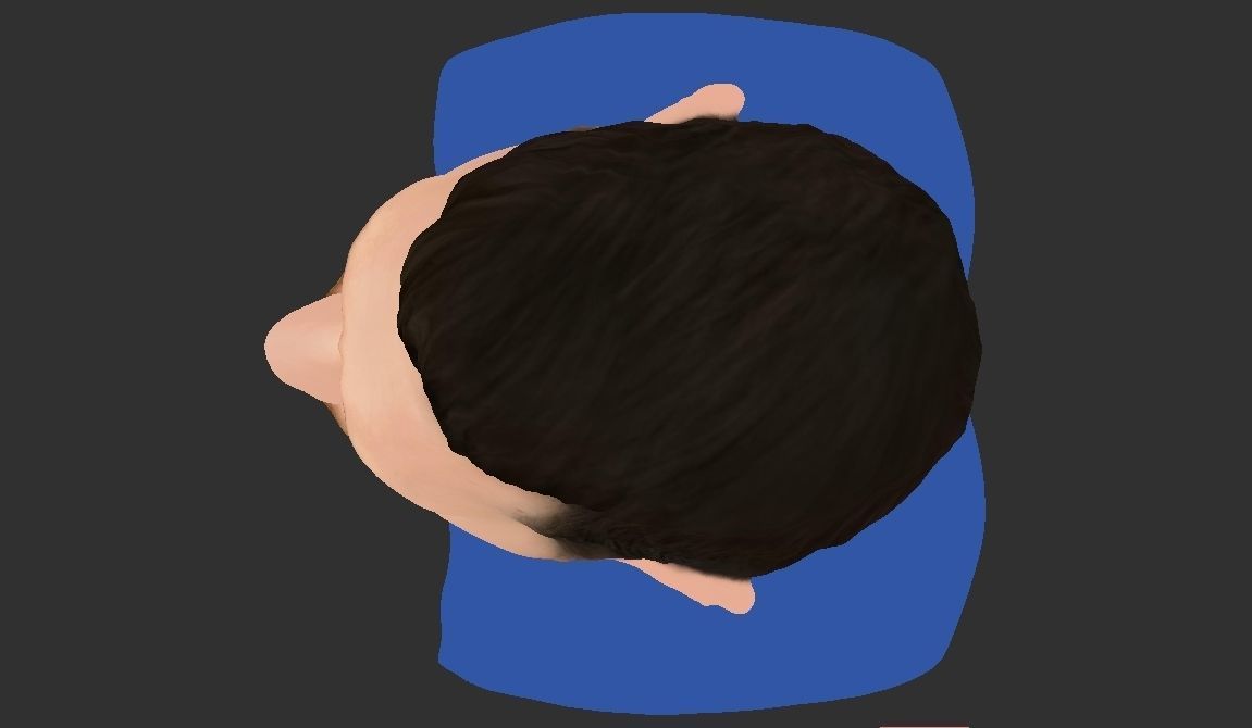 Lionel Messi bust ready for full color 3D printing 3D print model_17