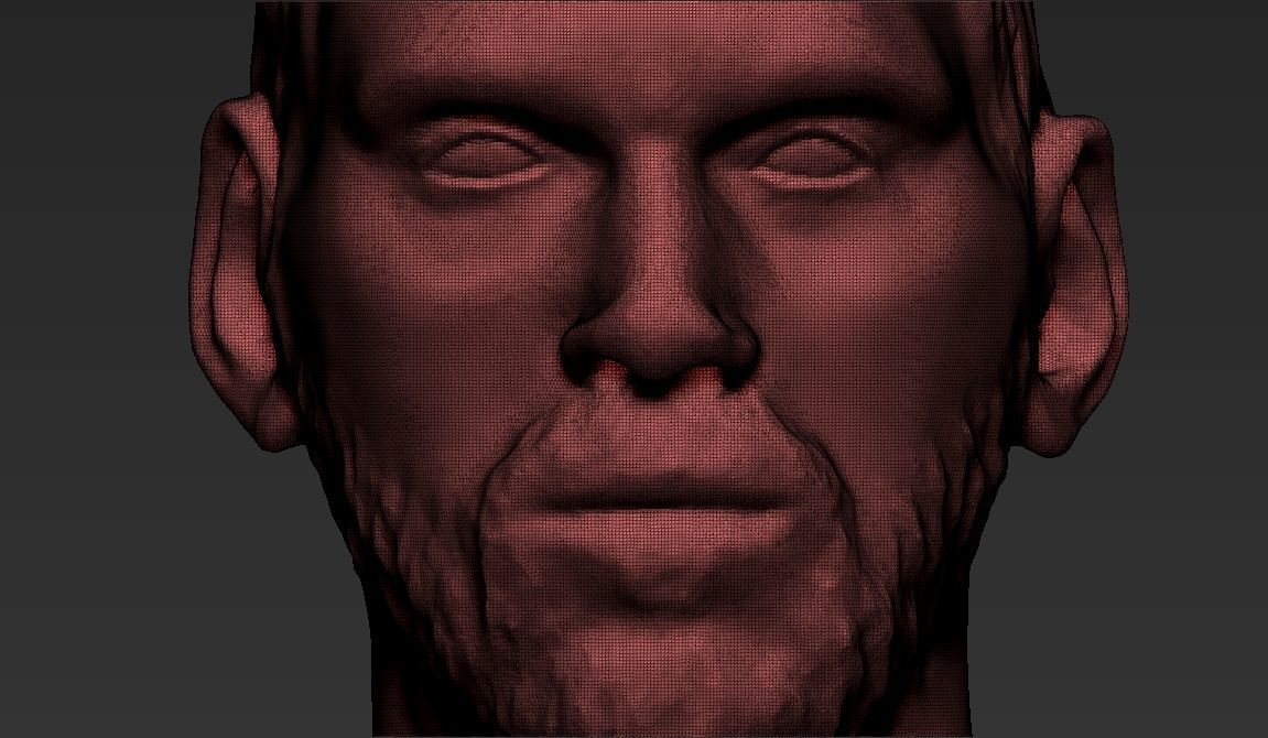 Lionel Messi bust ready for full color 3D printing 3D print model_36