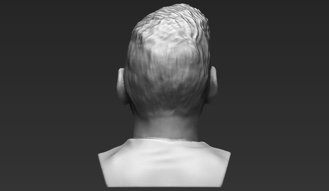 Lionel Messi bust ready for full color 3D printing 3D print model_22