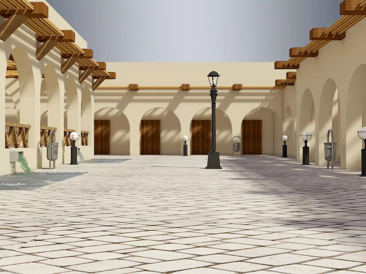 Old streest Free 3D model